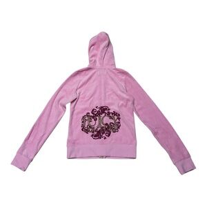 Juicy Couture Pink Velour Track Jacket Kids Sz XL